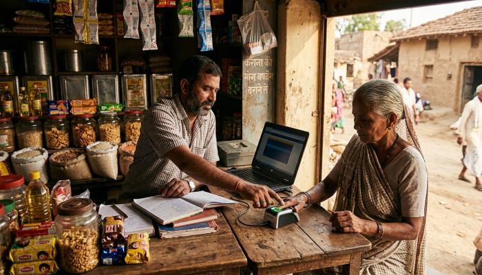 rural-banking-agent-fingerprint-scanner-india.
